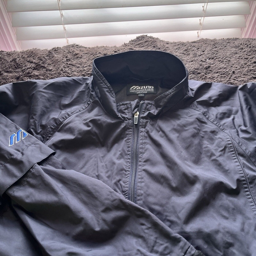 Mizuno Performance Wear Blue Coaches 1/4 Zip Pullover Long & Short Sleeve Mens L